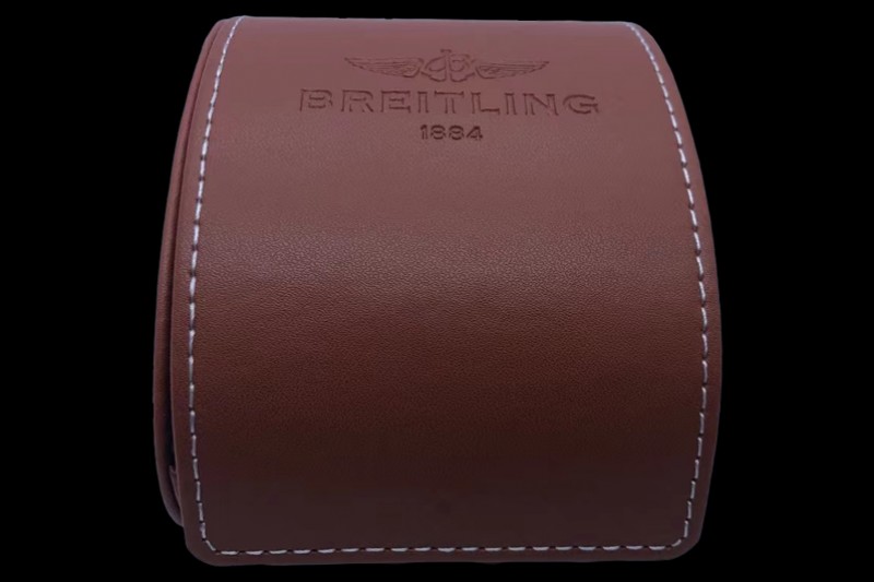 Breitling - Brown Leather Pouch Box Set 1:1 Quality With Booklets and Card