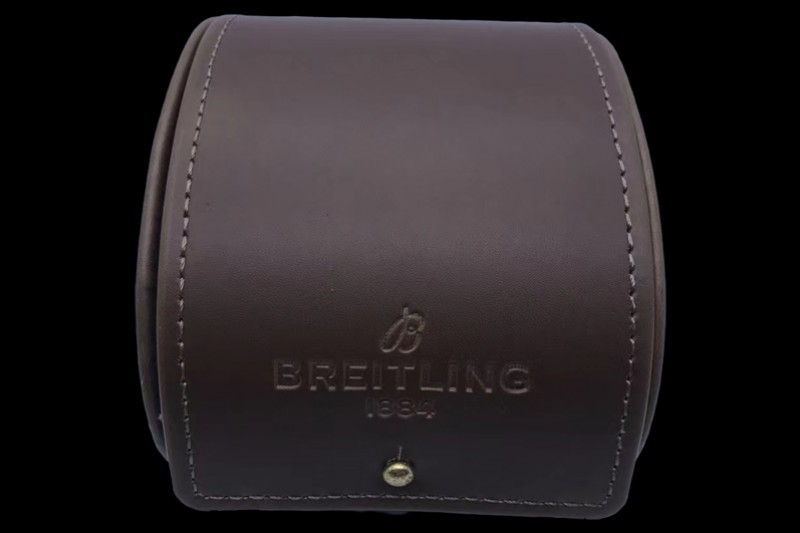 Breitling - Dark Brown Leather Pouch Box Set 1:1 Quality With Booklets