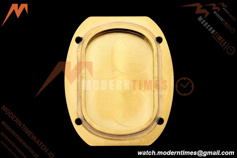 Cartier - Baignoire Ladies 24.6mm YG/YG White Roman Size 15 BLSF Swiss Quartz