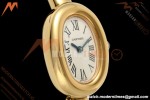 Cartier - Baignoire Ladies 24.6mm YG/YG White Roman Size 15 BLSF Swiss Quartz