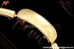 Cartier - Baignoire Ladies 24.6mm YG/YG White Roman Size 15 BLSF Swiss Quartz