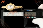 Cartier - Baignoire Ladies 24.6mm YG/YG White Roman Size 16 BLSF Swiss Quartz