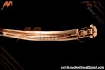 Cartier - Baignoire Ladies 24.6mm RG/RG White Roman Size 15 BLSF Swiss Quartz