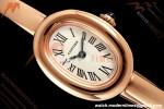 Cartier - Baignoire Ladies 24.6mm RG/RG White Roman Size 16 BLSF Swiss Quartz