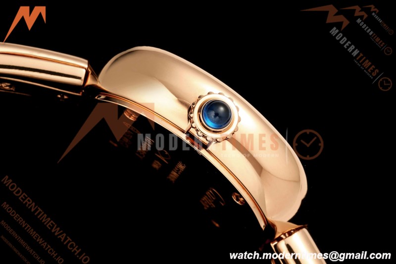 Cartier - Baignoire Ladies 24.6mm RG/RG White Roman Size 16 BLSF Swiss Quartz
