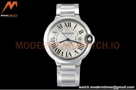 Cartier - Ballon Bleu De Cartier 42mm Automatic SS/SS White V6F V8 A2824