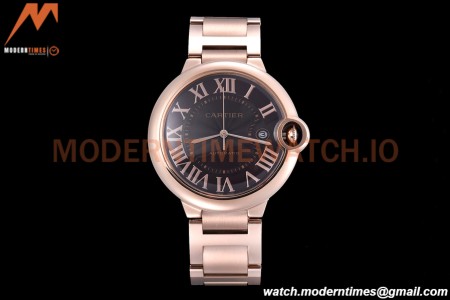 Cartier - Balion Bleu De Cartier 42mm Automatic RG/RG Black GDF MY8215