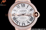 Cartier - Balion Bleu De Cartier 42mm Automatic Diamond RG/RG White GDF MY8215