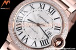 Cartier - Balion Bleu De Cartier 42mm Automatic Diamond RG/RG White GDF MY8215