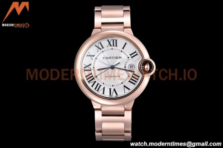 Cartier - Balion Bleu De Cartier 42mm Automatic RG/RG White GDF MY8215