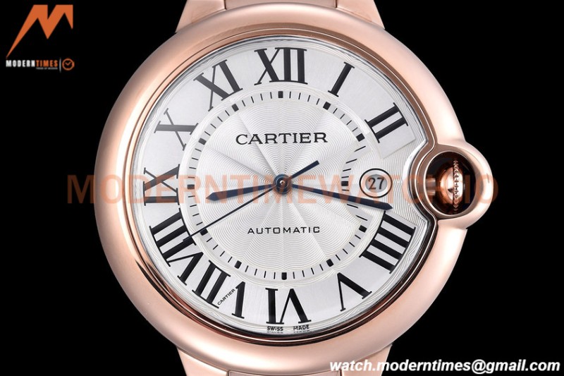 Cartier - Balion Bleu De Cartier 42mm Automatic RG/RG White GDF MY8215