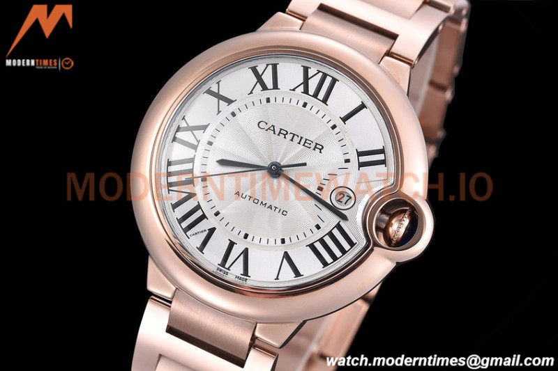 Cartier - Balion Bleu De Cartier 42mm Automatic RG/RG White GDF MY8215
