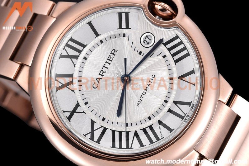 Cartier - Balion Bleu De Cartier 42mm Automatic RG/RG White GDF MY8215