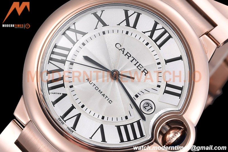 Cartier - Balion Bleu De Cartier 42mm Automatic RG/RG White GDF MY8215