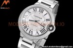 Cartier - Balion Bleu De Cartier 42mm Automatic Diamond SS/SS White GDF MY8215