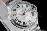 Cartier - Ballon Bleu De Cartier 33mm Automatic SS/SS Dia/Wht AF NH05