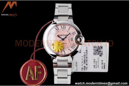 Cartier - Ballon Bleu De Cartier 33mm Automatic SS/SS Pink AF NH05