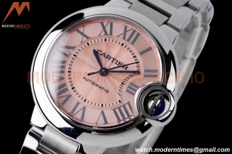 Cartier - Ballon Bleu De Cartier 33mm Automatic SS/SS Pink AF NH05
