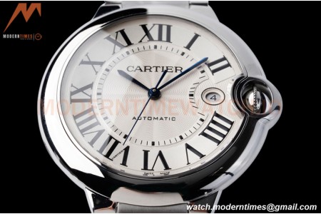 Cartier - Ballon Bleu De Cartier 42mm Automatic SS/SS White AF A2824
