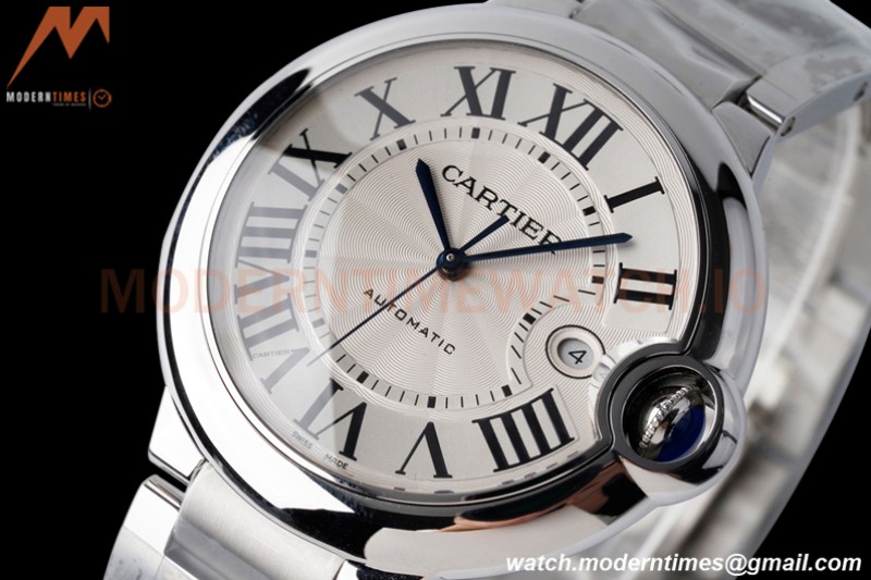 Cartier - Ballon Bleu De Cartier 42mm Automatic SS/SS White AF A2824