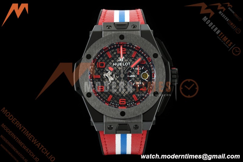 Hublot - Big Bang Ferrari Speciale 45.5mm Ceramic TI/RU Blk/Num Skeleton Dial HBBF A1241