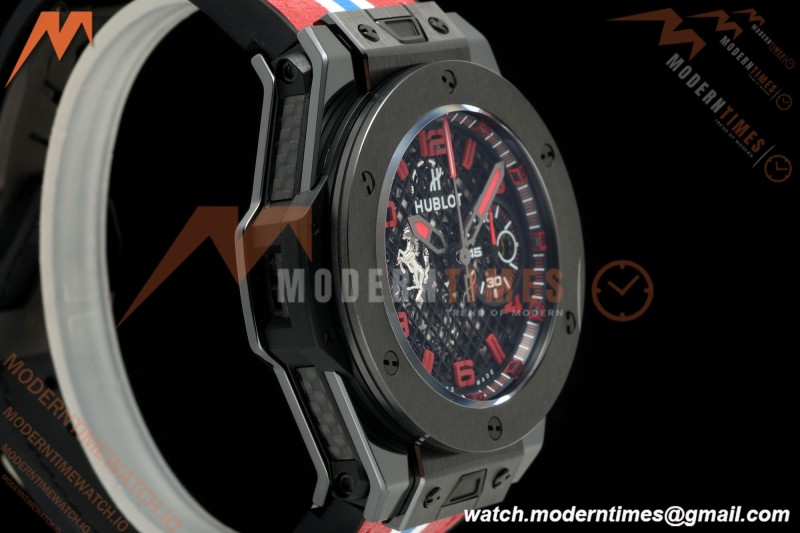 Hublot - Big Bang Ferrari Speciale 45.5mm Ceramic TI/RU Blk/Num Skeleton Dial HBBF A1241