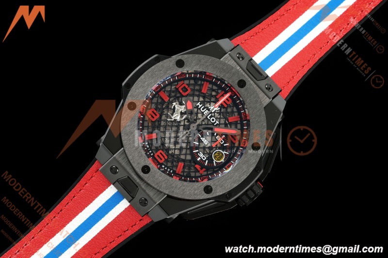 Hublot - Big Bang Ferrari Speciale 45.5mm Ceramic TI/RU Blk/Num Skeleton Dial HBBF A1241