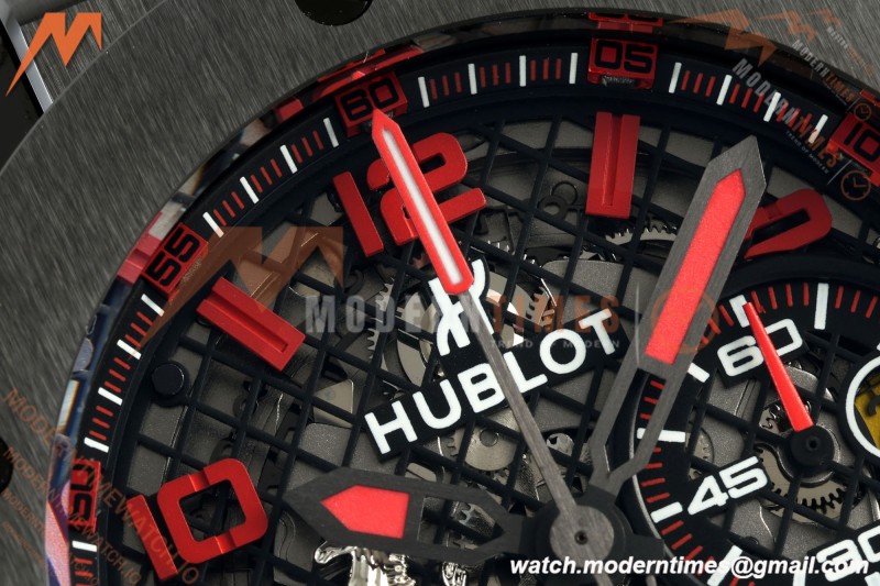 Hublot - Big Bang Ferrari Speciale 45.5mm Ceramic TI/RU Blk/Num Skeleton Dial HBBF A1241