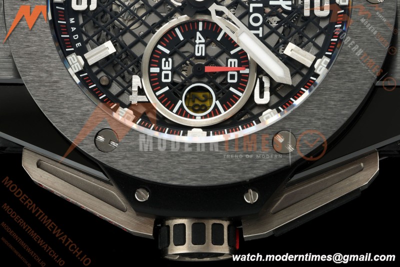 Hublot - Big Bang Ferrari Speciale 45.5mm Ceramic TI/GRY/RU Blk/Num Skeleton Dial HBBF A1241