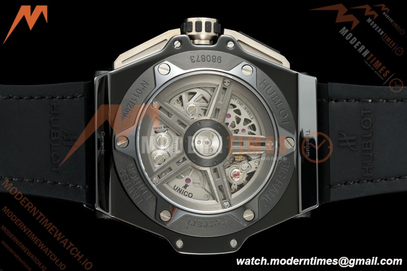 Hublot - Big Bang Ferrari Speciale 45.5mm Ceramic TI/GRY/RU Blk/Num Skeleton Dial HBBF A1241
