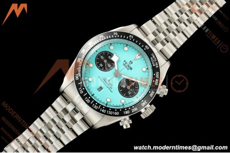 Tudor - Black Bay Chrono M79360N 41mm SS/SS Flamingo Blue/Black BLSF A7750