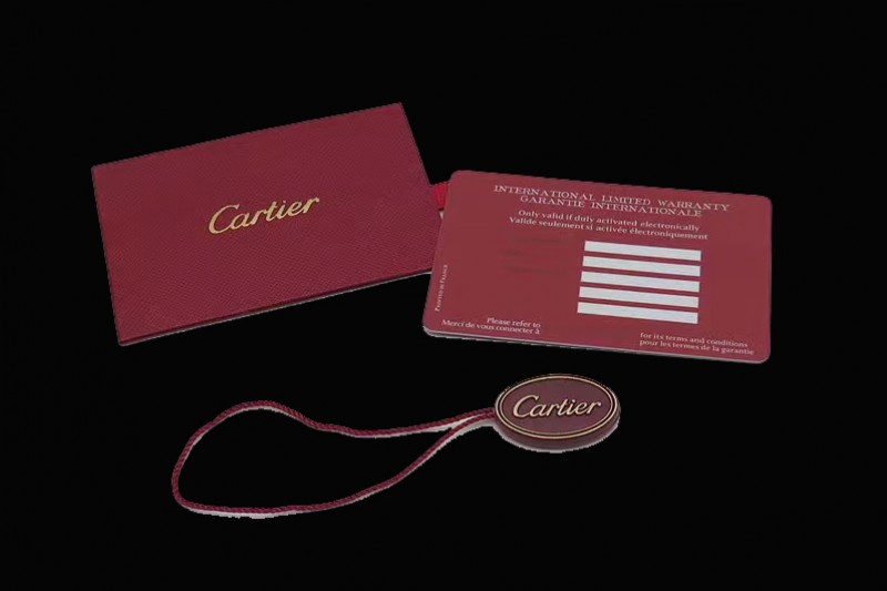 Cartier - High Quality Red Watch Box Set With Full Set of Pamphlet, Card, CD and Tag