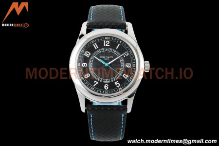 Patek Philippe - Calatrava 40mm 6007G SS/LE Blk/Blu PPF MY9015 Mod