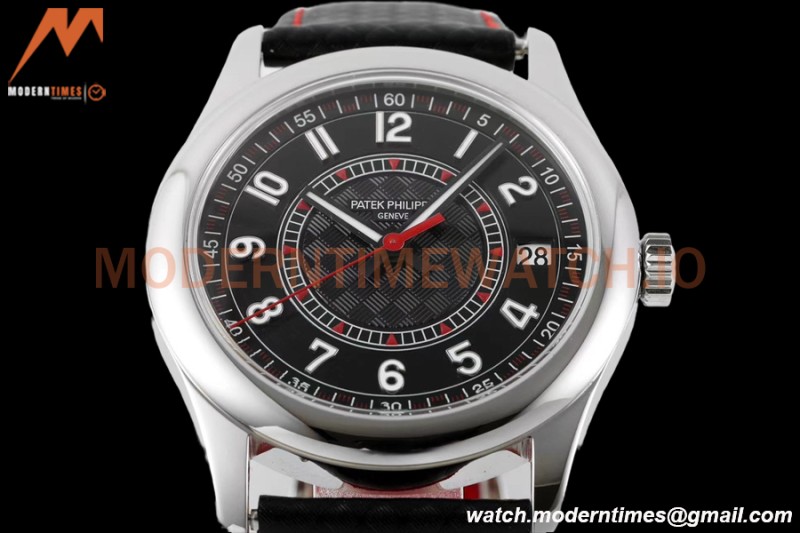 Patek Philippe - Calatrava 40mm 6007G SS/LE Blk/Red PPF MY9015 Mod