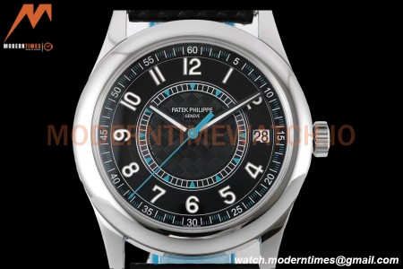 Patek Philippe - Calatrava 40mm 6007G SS/LE Blk/Blu PPF MY9015 Mod