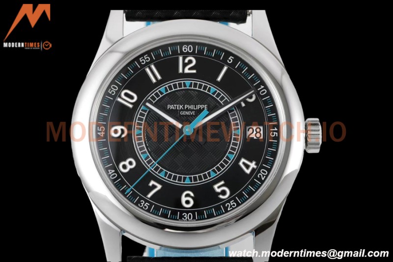 Patek Philippe - Calatrava 40mm 6007G SS/LE Blk/Blu PPF MY9015 Mod