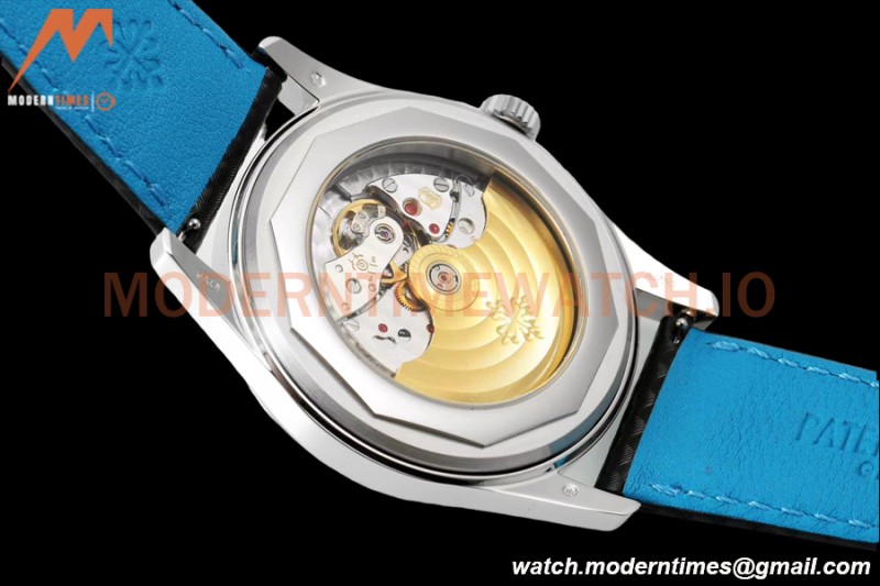 Patek Philippe - Calatrava 40mm 6007G SS/LE Blk/Blu PPF MY9015 Mod