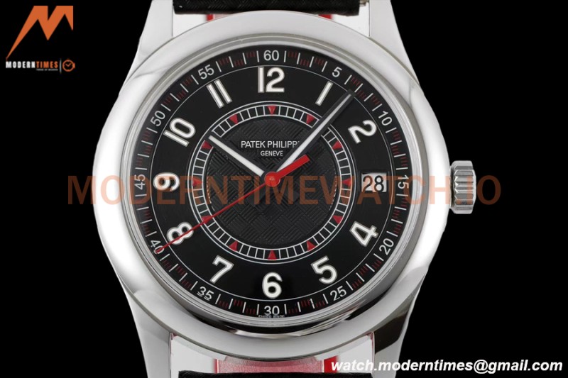Patek Philippe - Calatrava 40mm 6007G SS/LE Blk/Red PPF MY9015 Mod