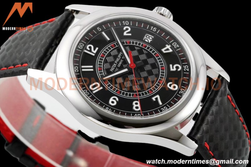 Patek Philippe - Calatrava 40mm 6007G SS/LE Blk/Red PPF MY9015 Mod