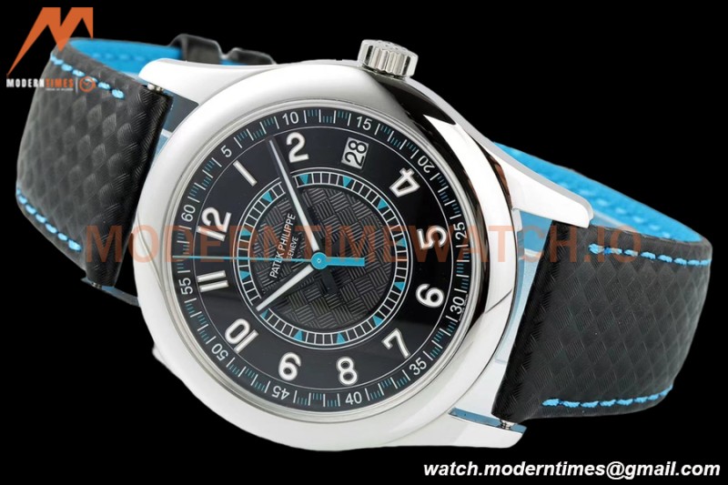 Patek Philippe - Calatrava 40mm 6007G SS/LE Blk/Blu PPF MY9015 Mod