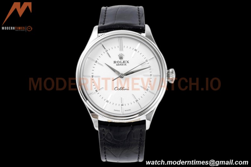 Rolex - Cellini Time 50509 39mm SS/LE White Stick KZF Asia 3132