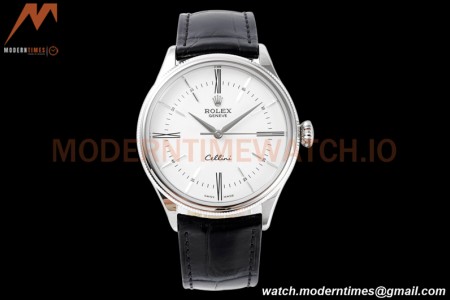 Rolex - Cellini Time 50509 39mm SS/LE White RMN KZF Asia 3132