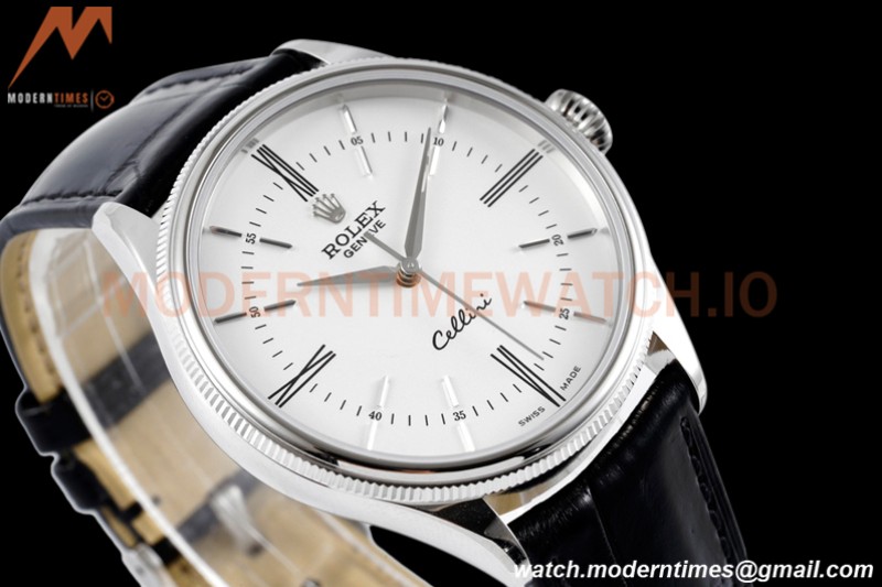 Rolex - Cellini Time 50509 39mm SS/LE White RMN KZF Asia 3132