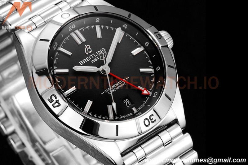Breitling - Chronomat Automatic GMT 40mm SS/SS Black BLSF A2836