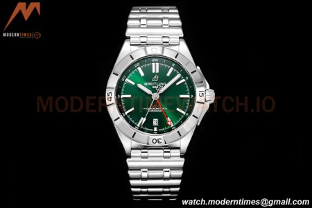 Breitling - Chronomat Automatic GMT 40mm SS/SS Green BLSF A2836