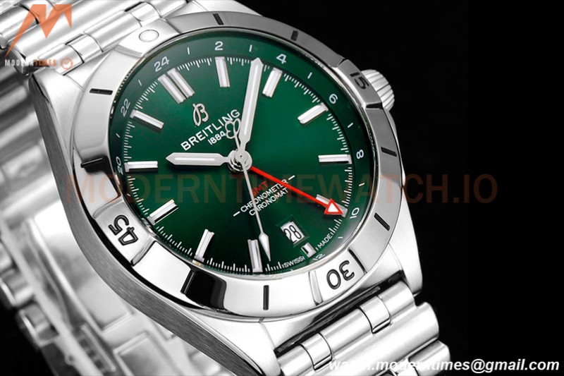 Breitling - Chronomat Automatic GMT 40mm SS/SS Green BLSF A2836