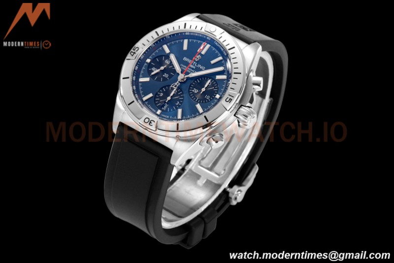 Breitling - Chronomat B01 42mm Chronograph SS/RU Blue BLSF 7750 Mod