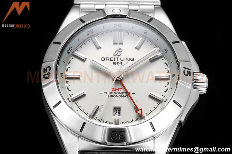 Breitling - Chronomat Automatic GMT 40mm SS/SS White BLSF A2836