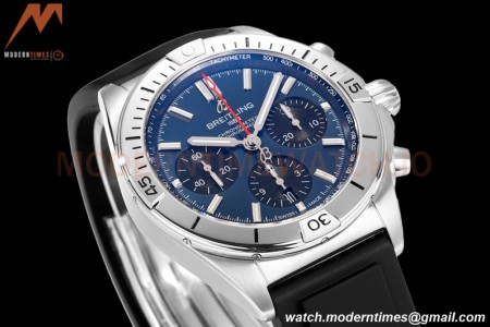 Breitling - Chronomat B01 42mm Chronograph SS/RU Blue BLSF 7750 Mod