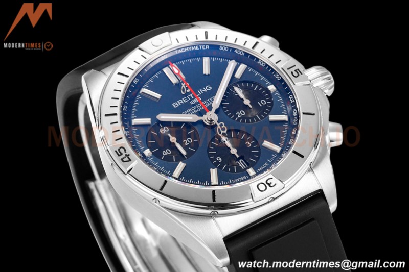 Breitling - Chronomat B01 42mm Chronograph SS/RU Blue BLSF 7750 Mod